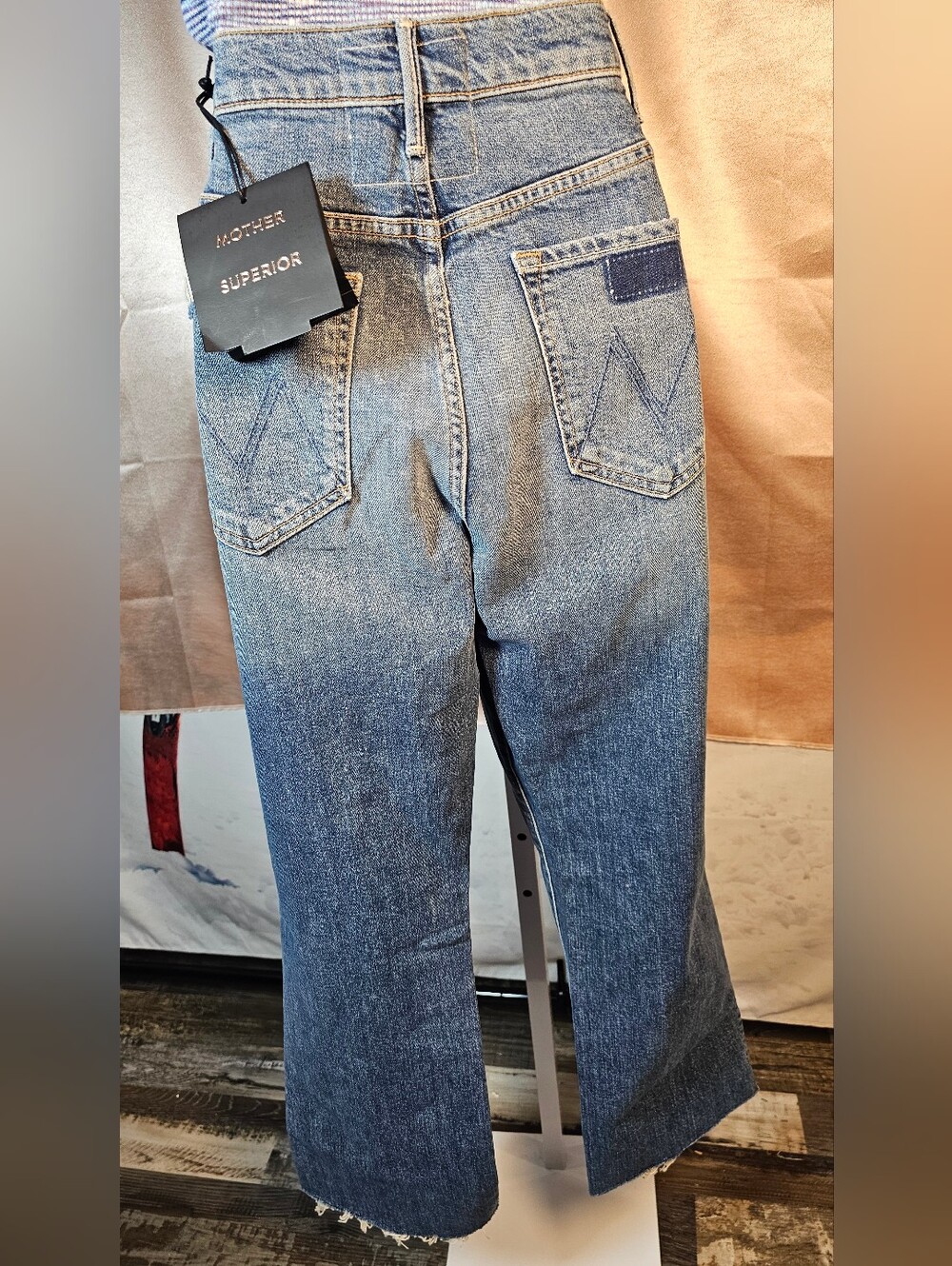 MOTHER Superior The Hustler Ankle Fray We All Scream Jeans NWT Size 30 - Picture 4 of 9